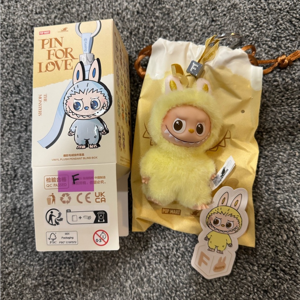 Authentic Opened Labubu The Monsters Pin For Love F
